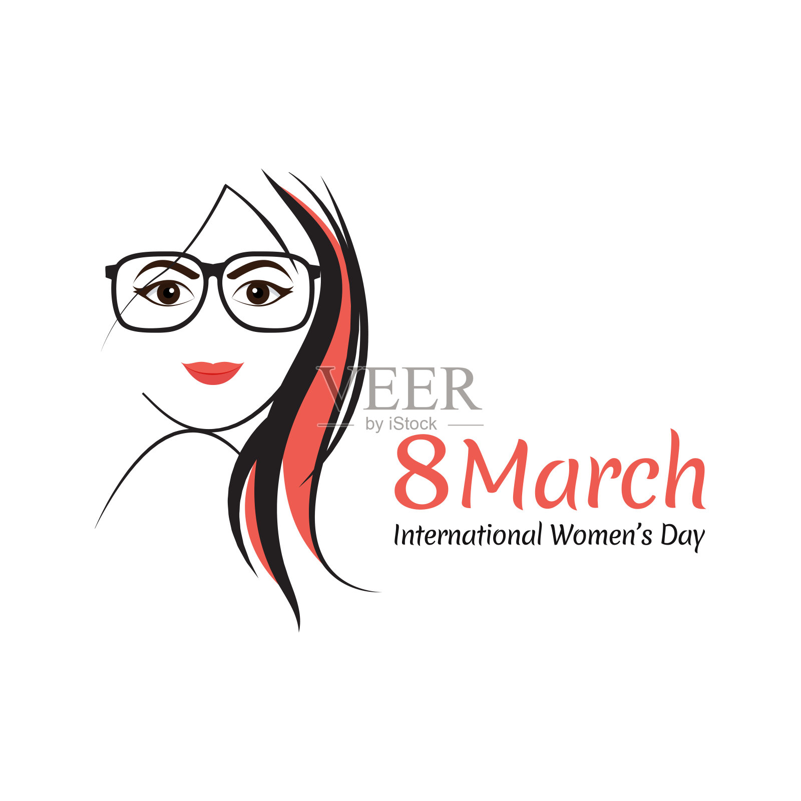 妇女节快乐。矢量插图。插画图片素材