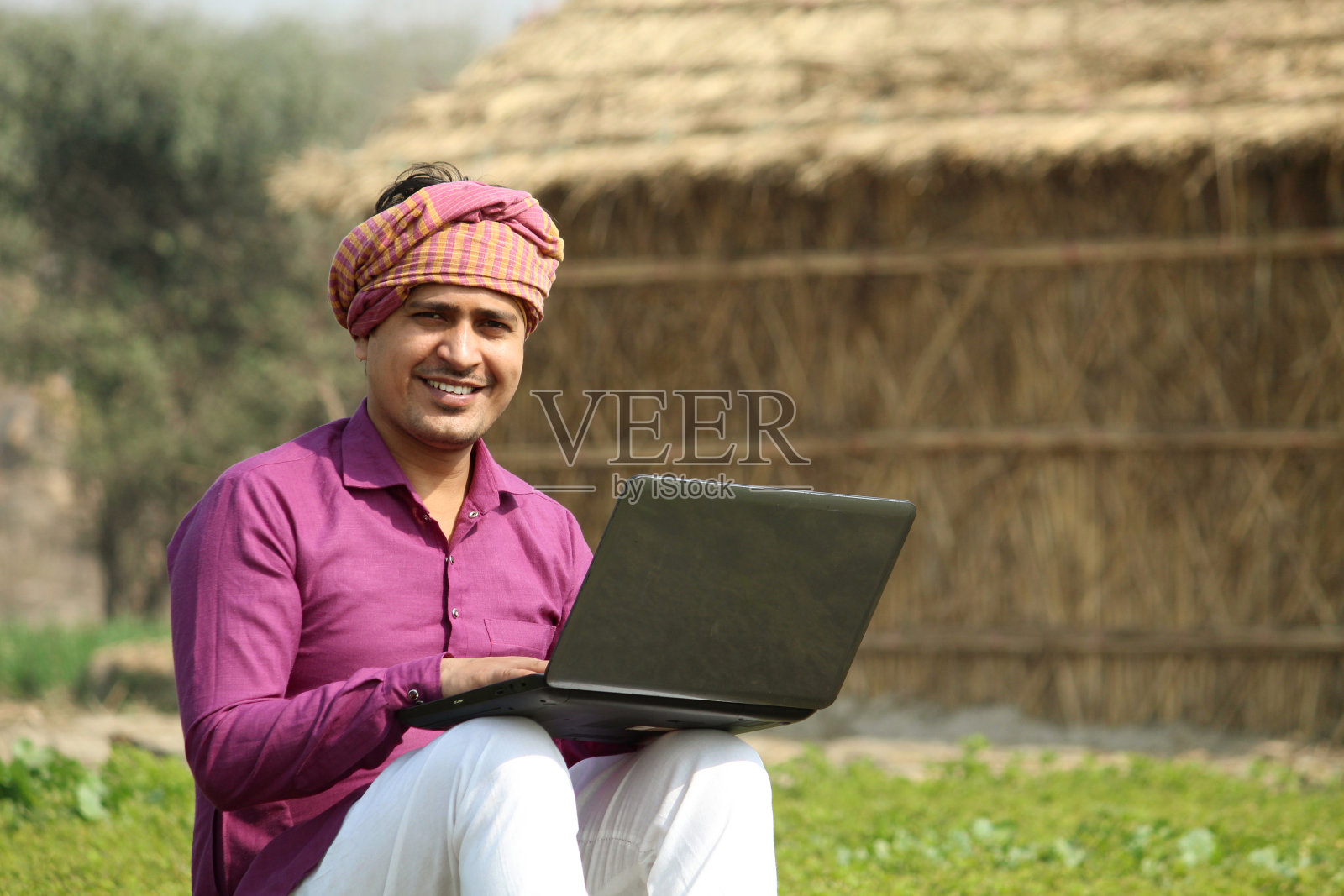 印度的农民照片摄影图片