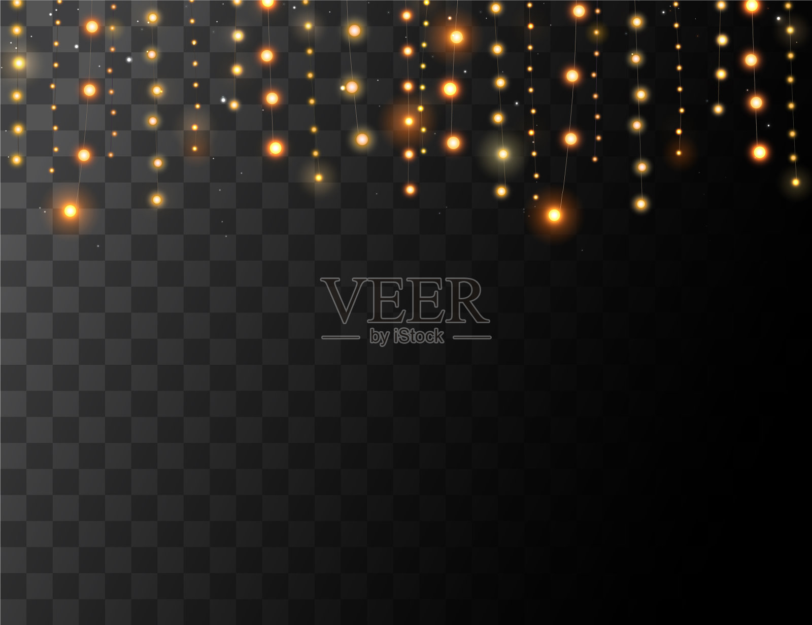 圣诞灯的概念插画图片素材