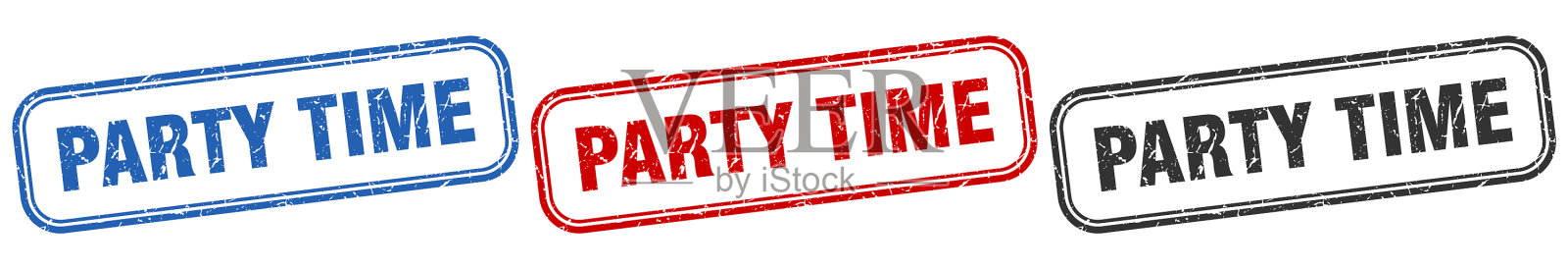 聚会时间广场隔离标志设置聚会时间插画图片素材