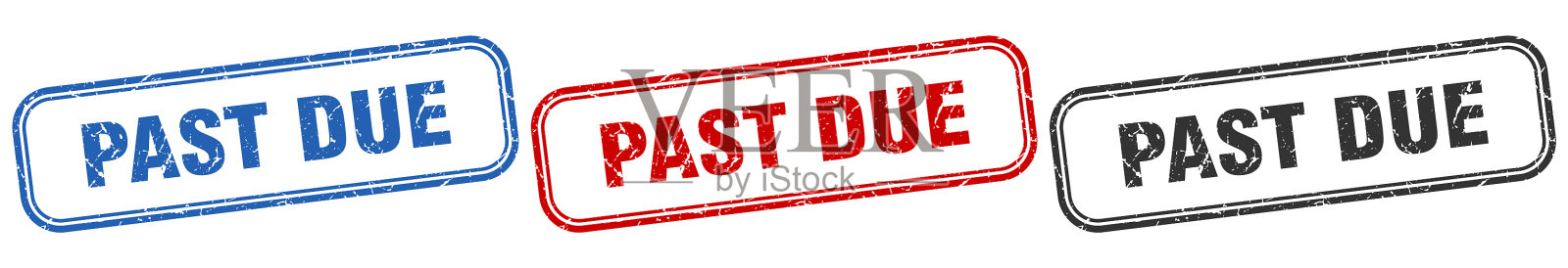 超过到期正方形隔离标志设置超过到期戳记插画图片素材