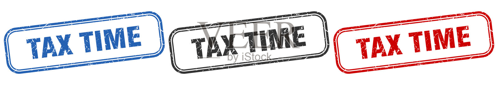 税务时间平方隔离标志设置税务时间戳插画图片素材