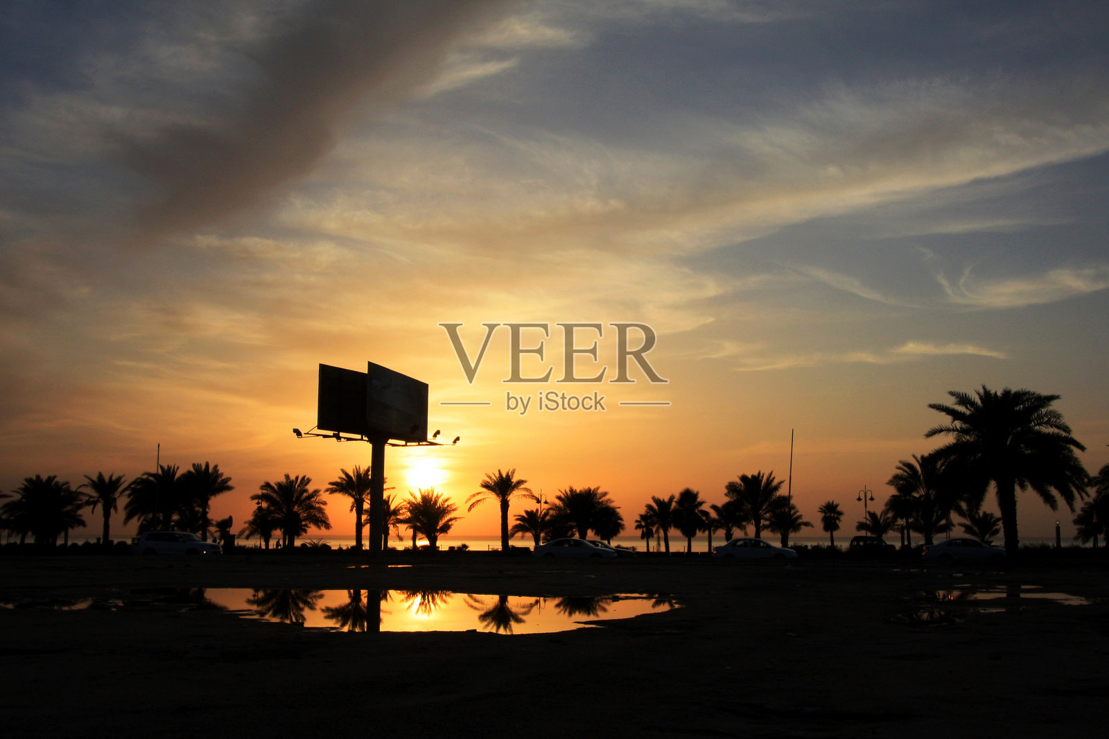 海边日落照片摄影图片