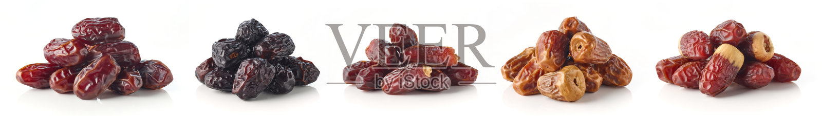 混合日期在白色背景照片摄影图片