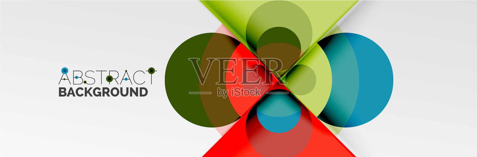 明亮的颜色圆圈抽象圆形的形状和插画图片素材