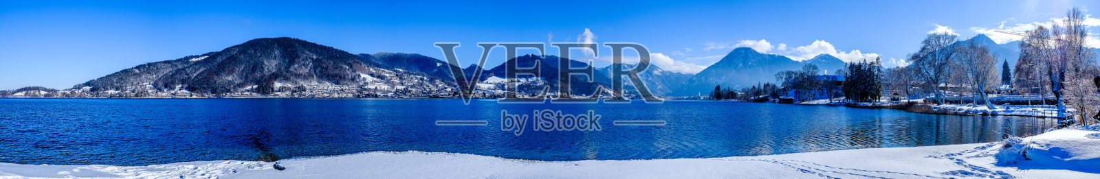 在泰根瑟湖的风景-坏威瑟照片摄影图片