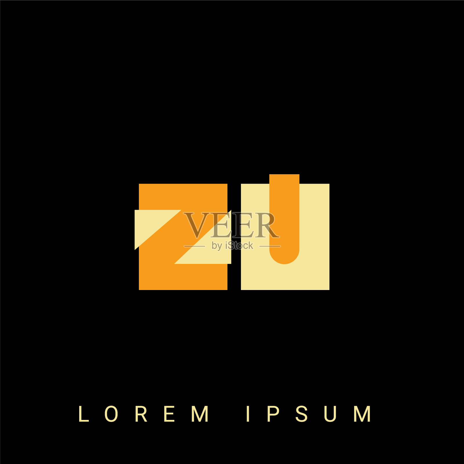 现代创意造型祖乌祖标志初始标志插画图片素材