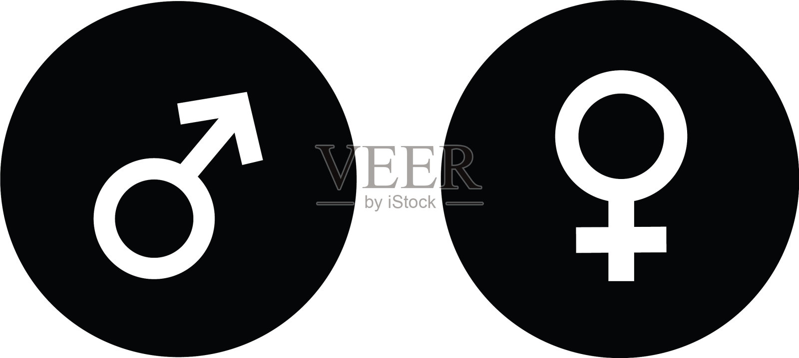 男性是女性的象征图标素材