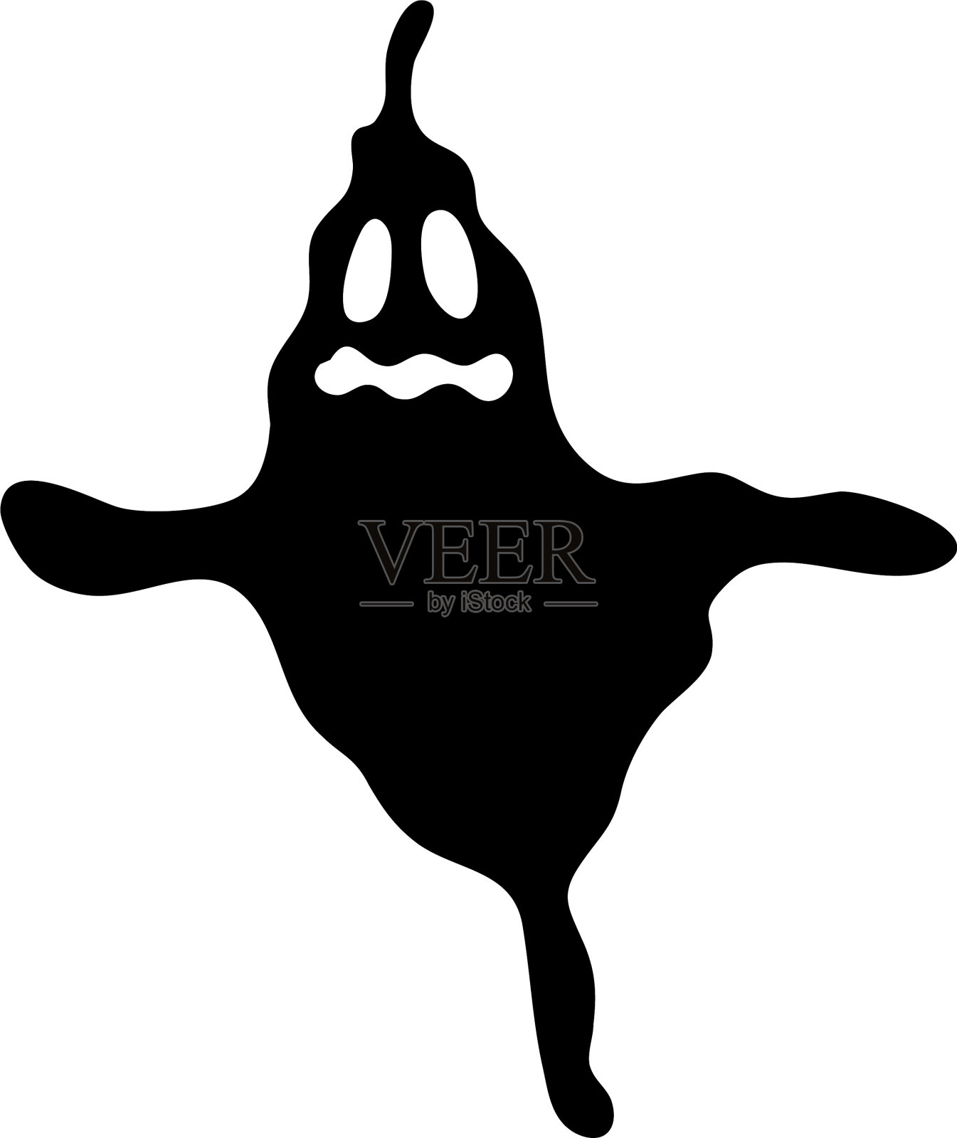 图标幽灵剪影风格设计元素图片