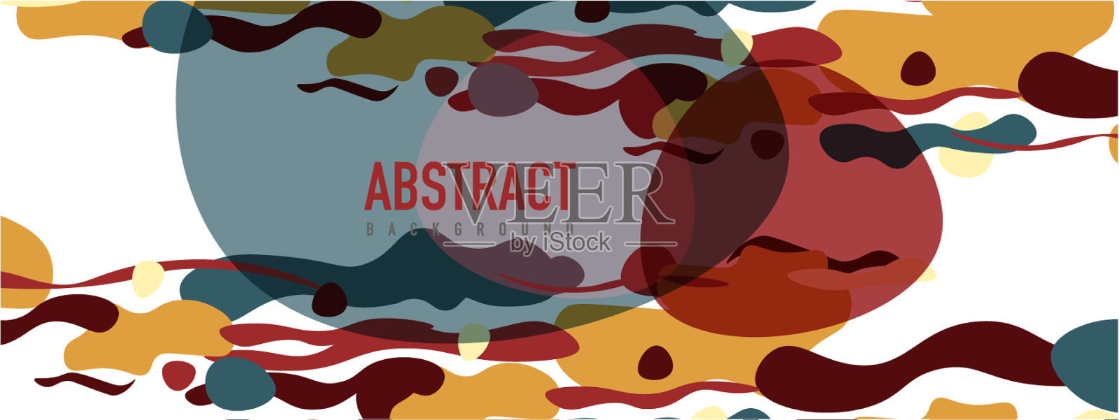 时尚的液体风格塑造抽象设计插画图片素材