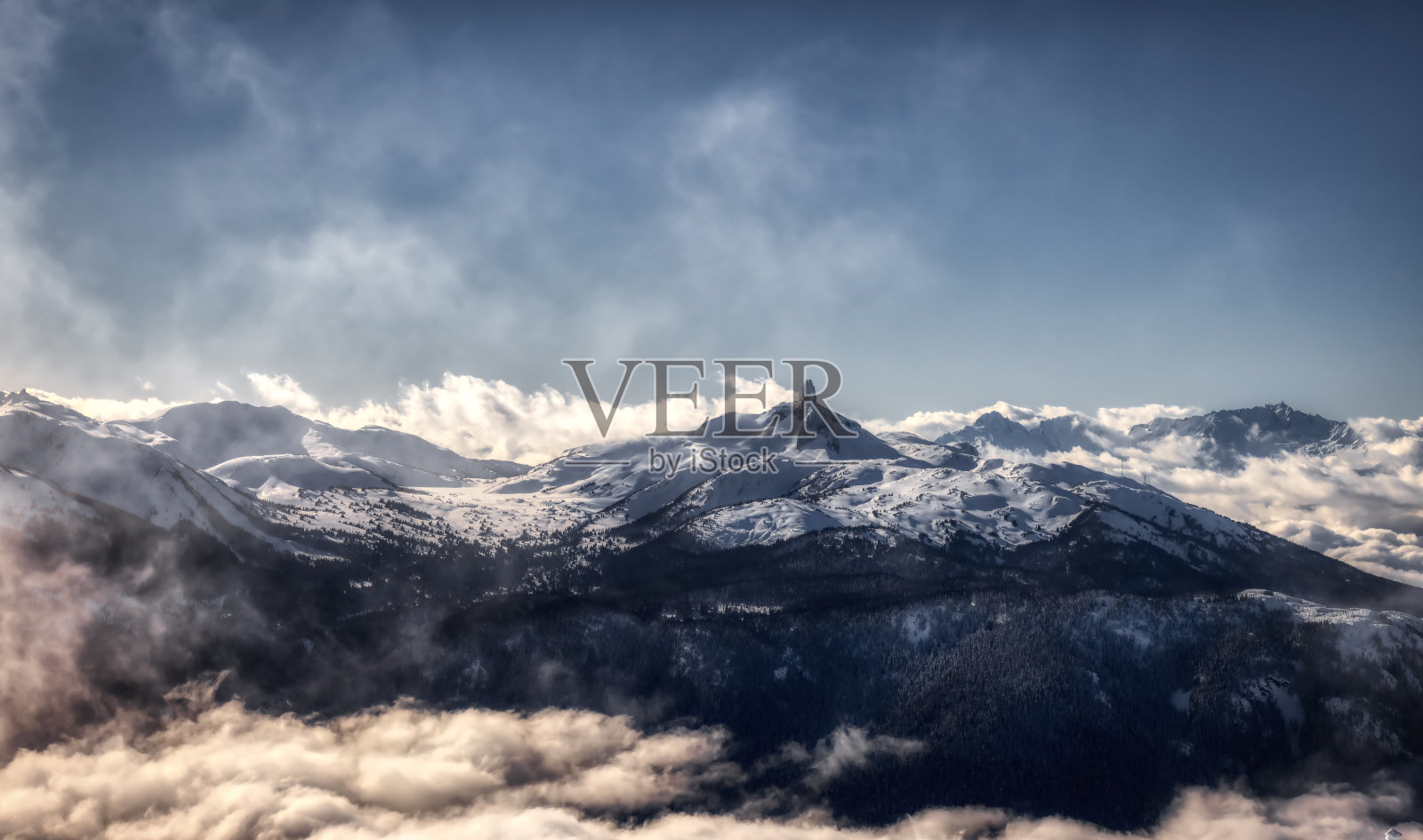 加拿大山脉壮丽航拍景观照片摄影图片