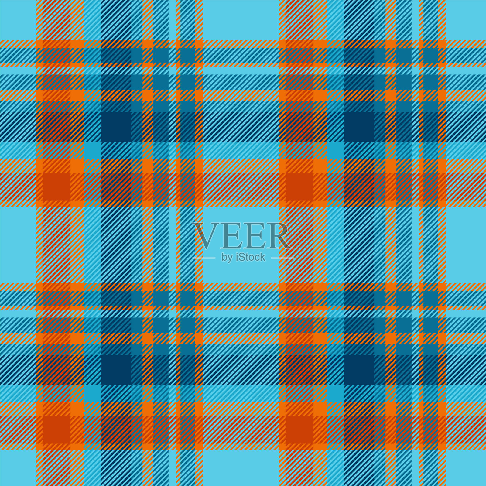 苏格兰格子无缝格子图案复古插画图片素材