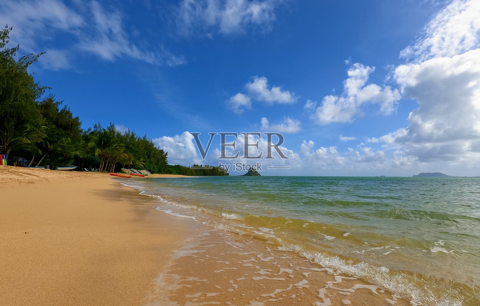 秘密海滩-夏威夷瓦胡岛照片摄影图片