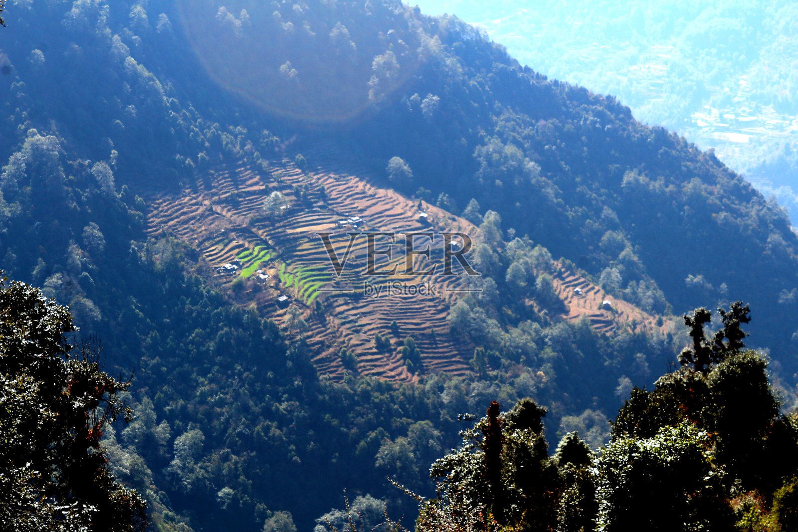 Khopra安纳普尔纳峰地区照片摄影图片