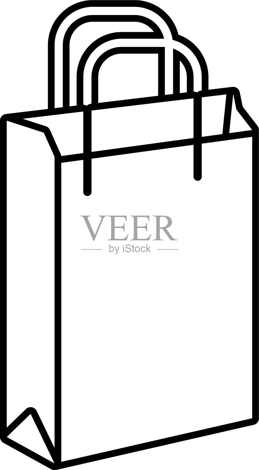 购物袋系列风格图标设计元素图片