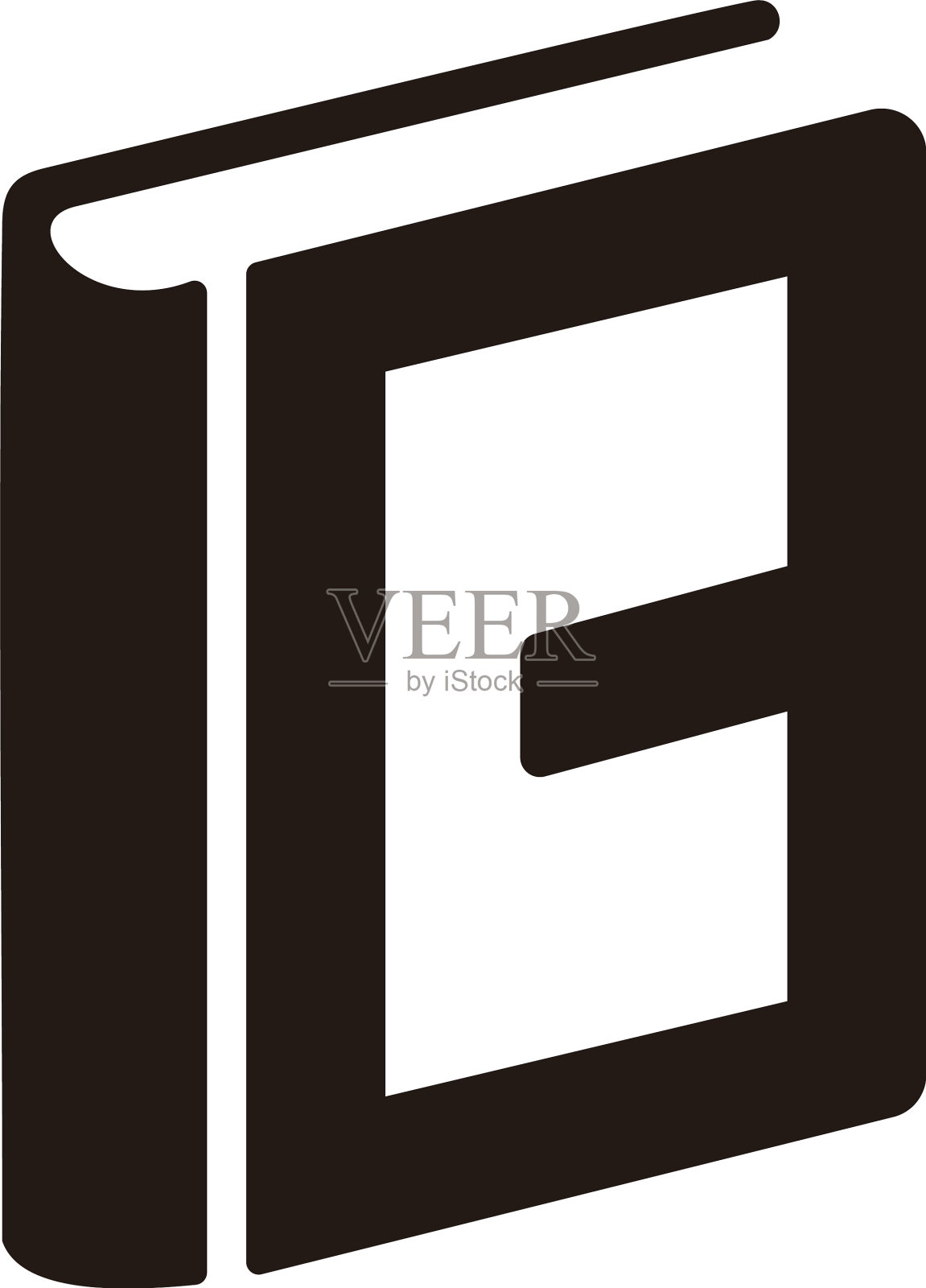 字母b书教育符号几何标志设计元素图片