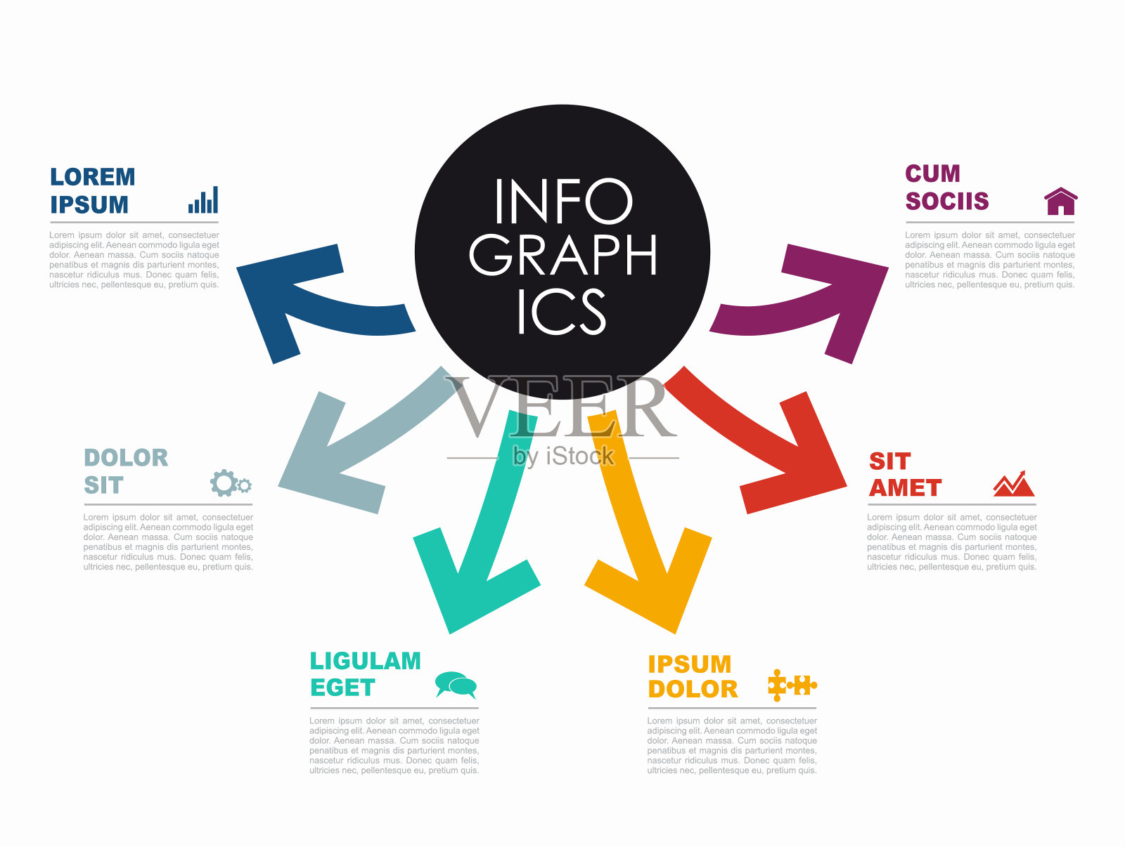 信息图设计模板与地方为您的数据。矢量插图。插画图片素材