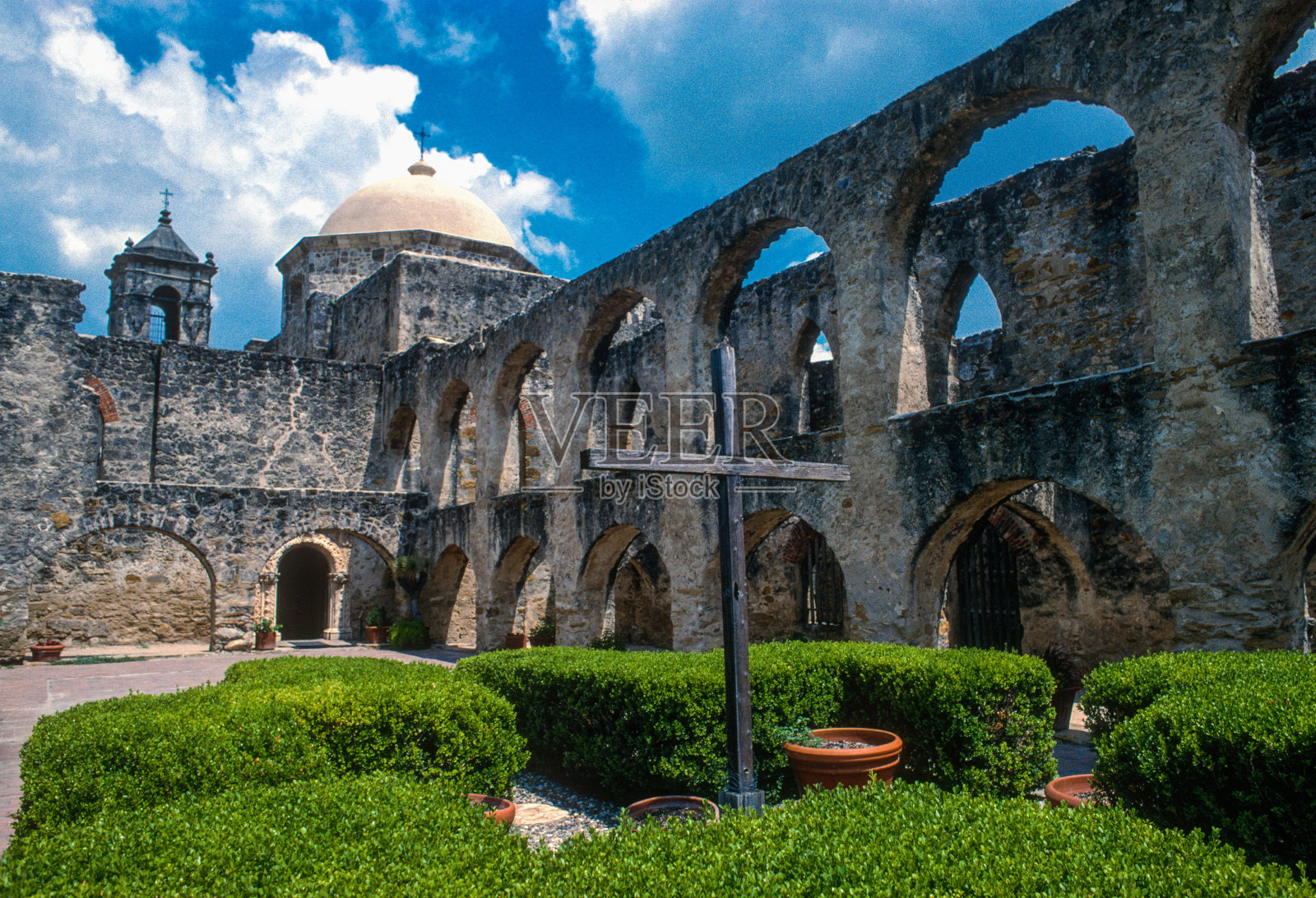 圣安东尼奥使团NHP -圣荷西拱门- 2002照片摄影图片