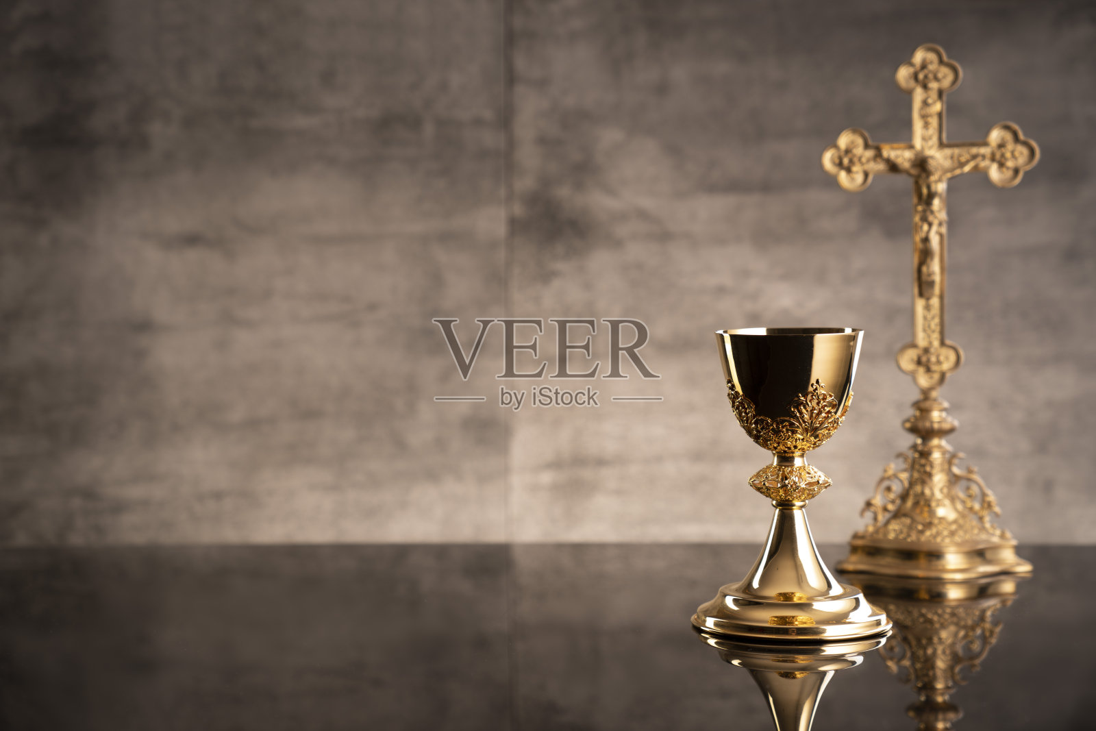 天主教的符号组成。照片摄影图片