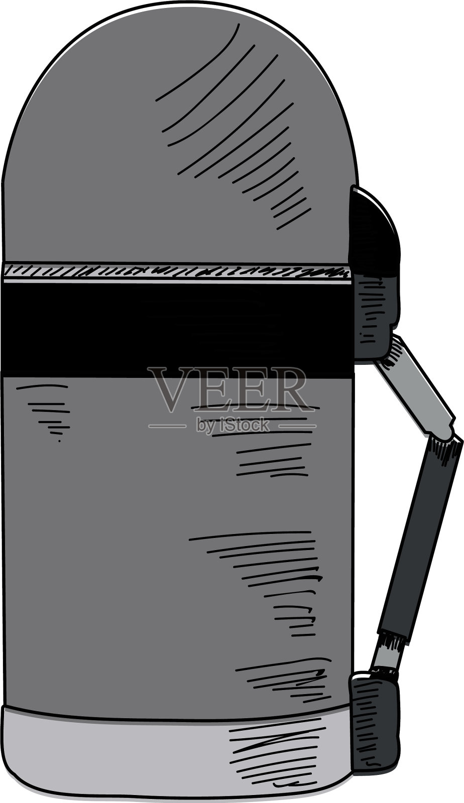 白色背景热饮热水瓶设计元素图片