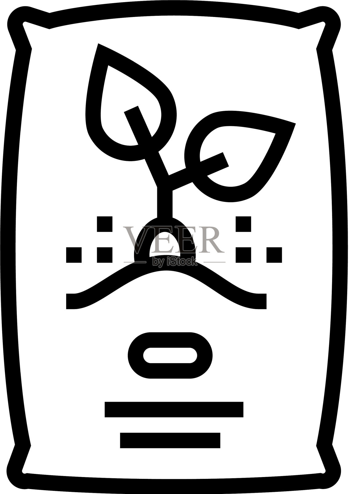 种子袋线图标设计元素图片