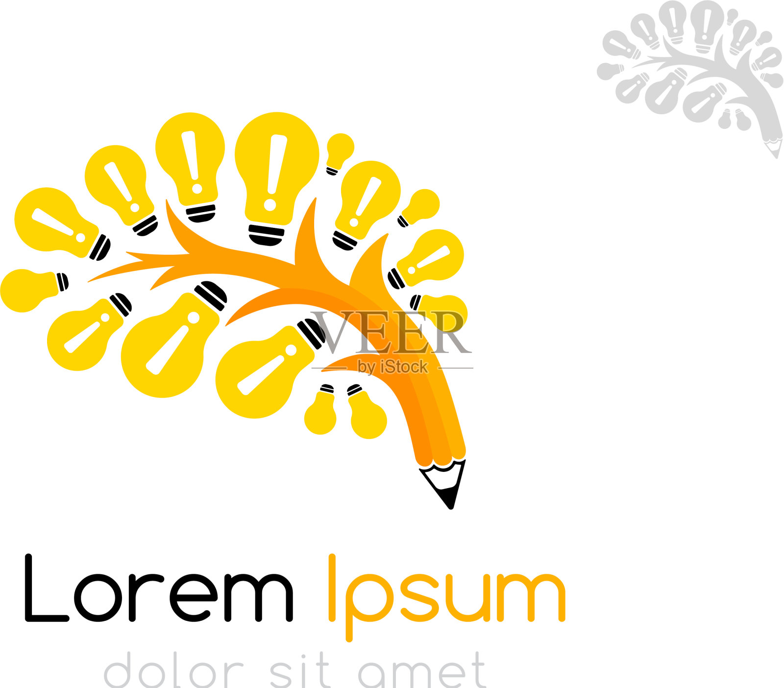 灵感树会徽模板插画图片素材