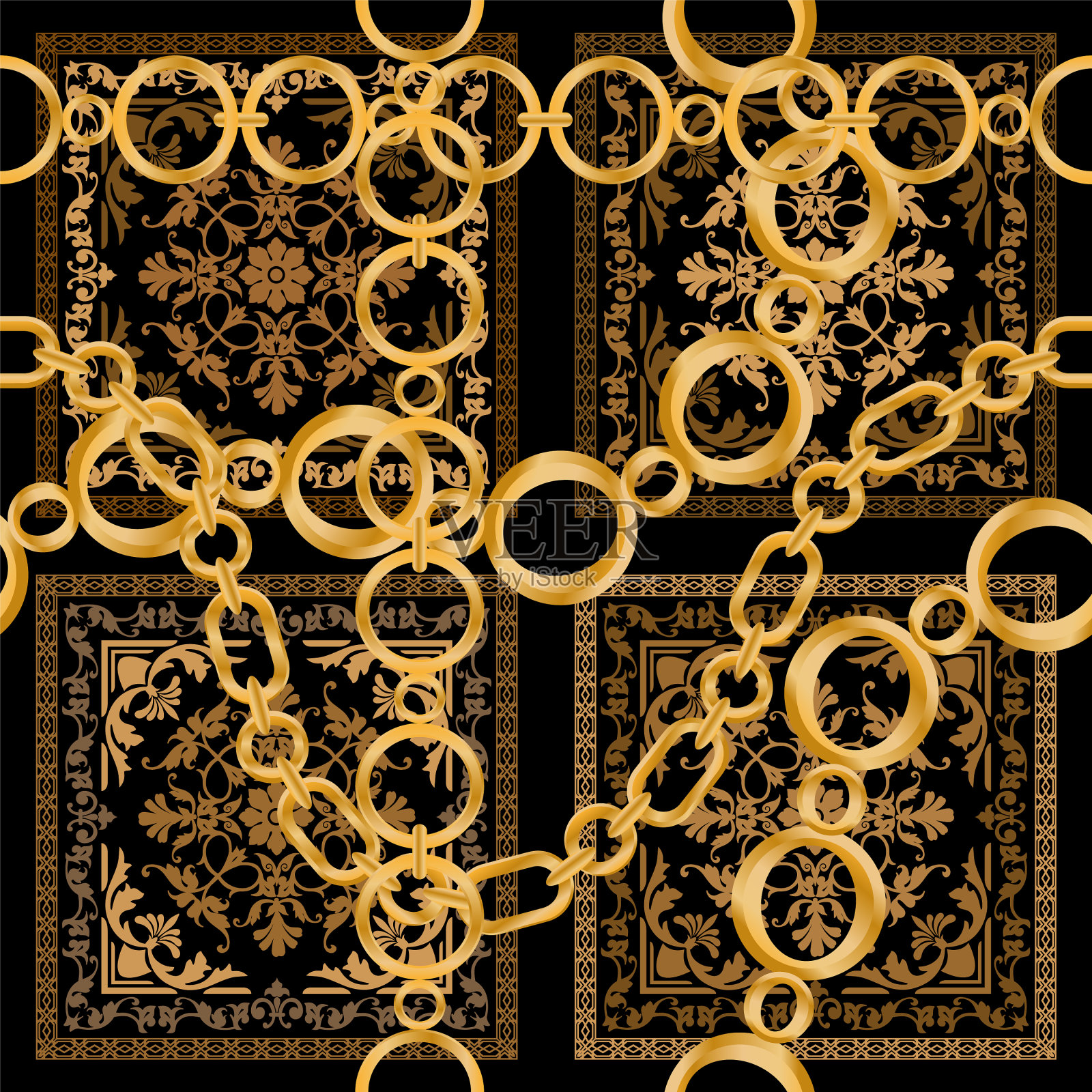 无缝花纹装饰宝石g插画图片素材