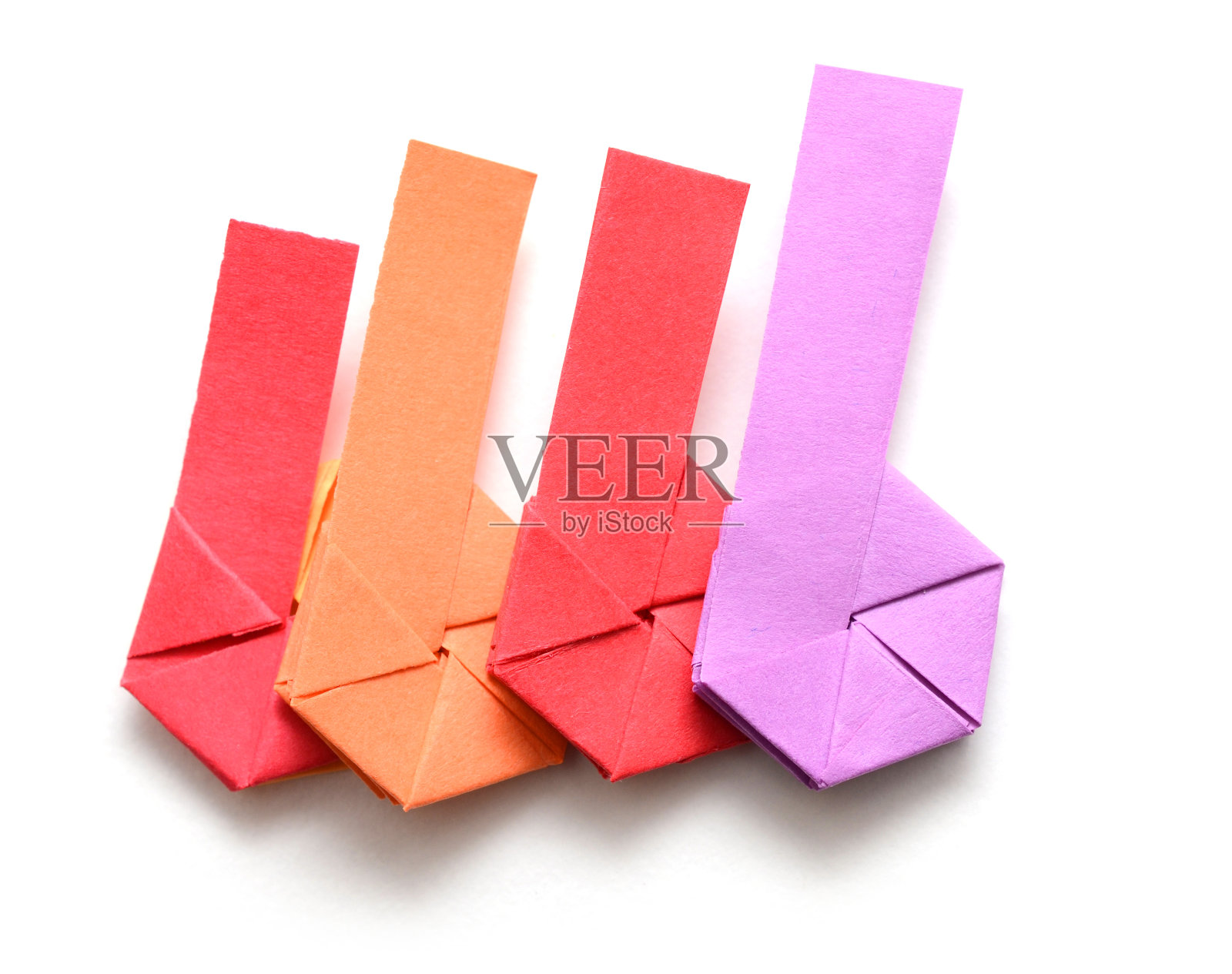 装饰彩色模块化六边形折纸照片摄影图片