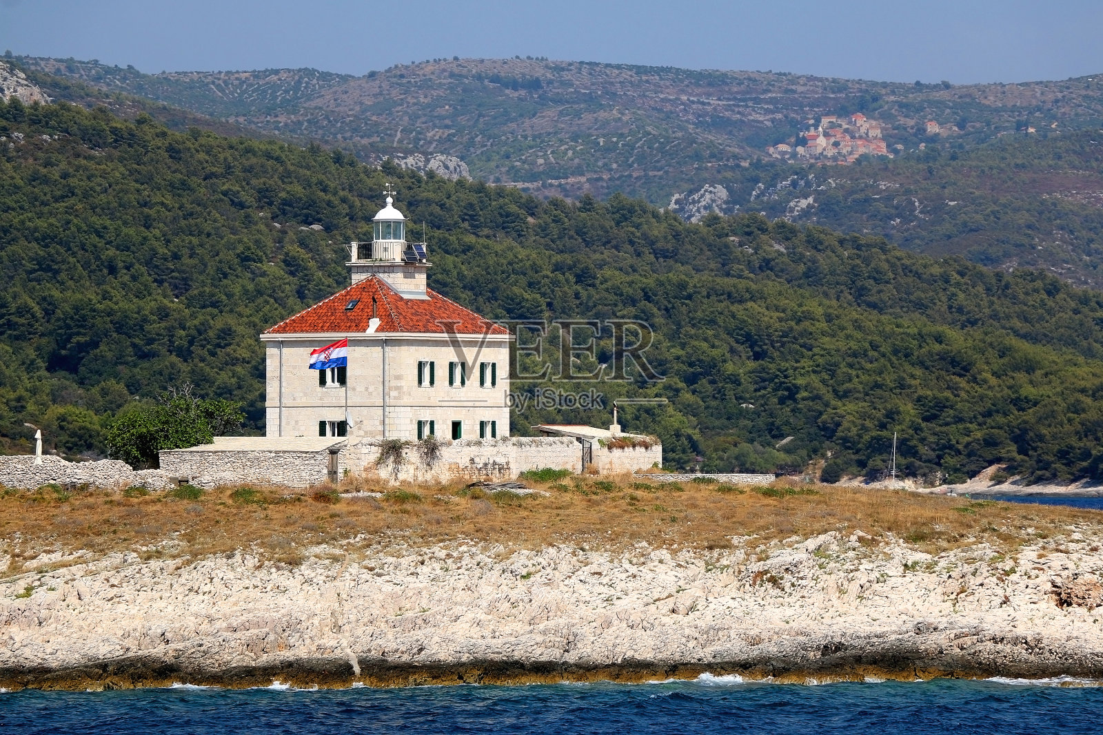 风景如画的灯塔照片摄影图片