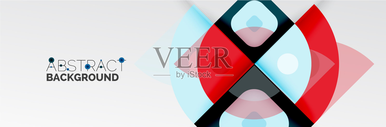 明亮的颜色圆圈抽象圆形的形状和插画图片素材