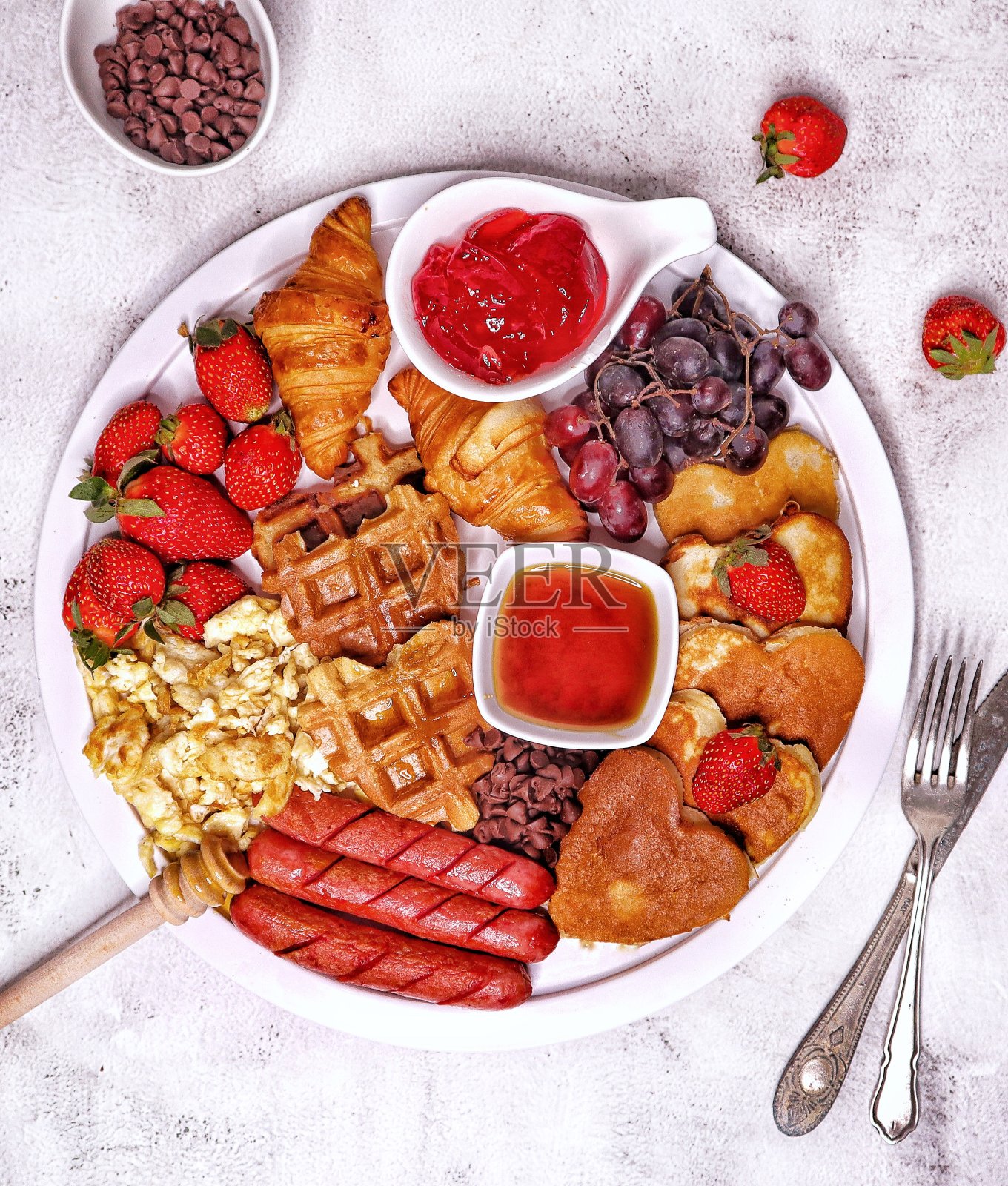 早餐董事会照片摄影图片