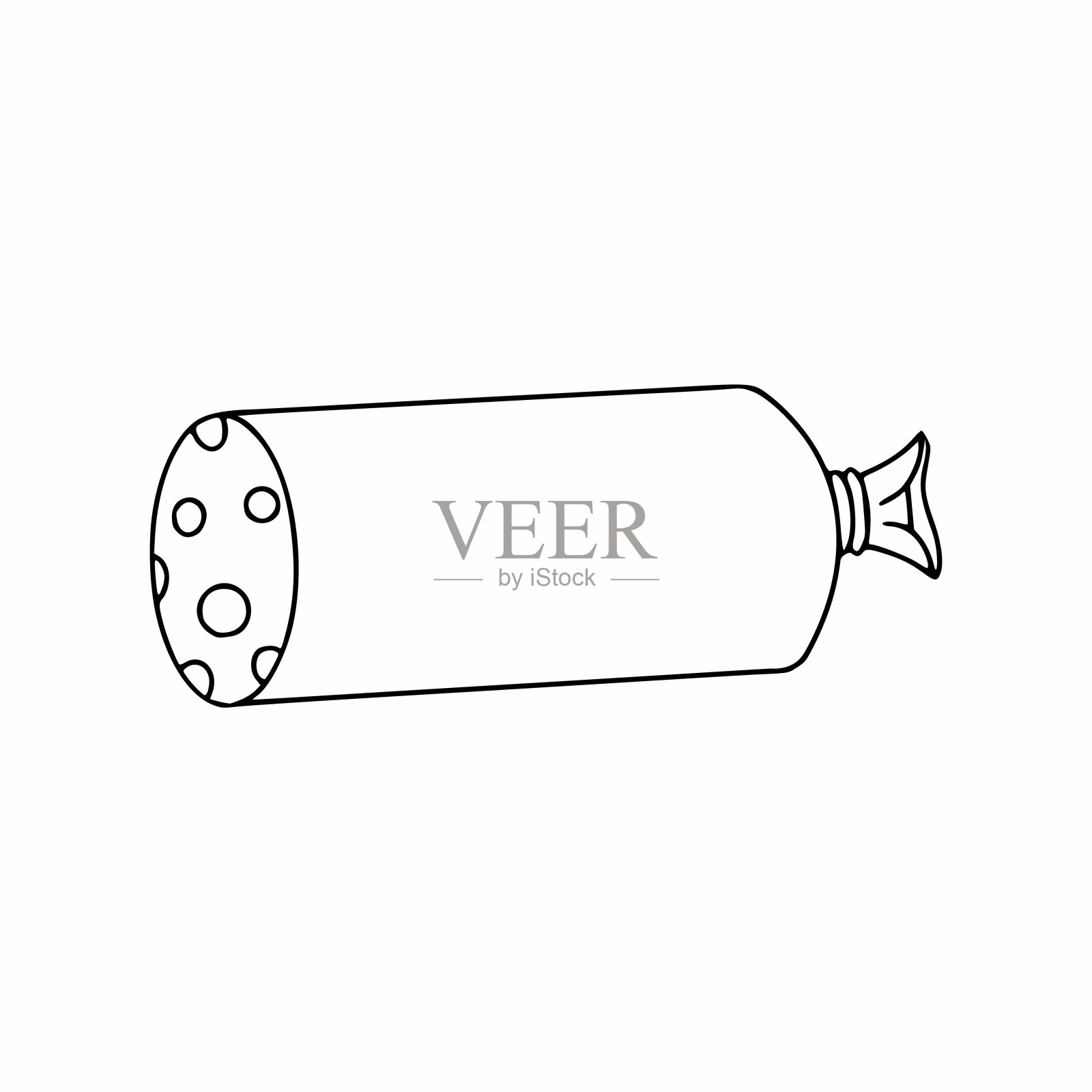 香肠奶酪涂鸦风格。食物是肉。烹饪食物的配料。插画图片素材