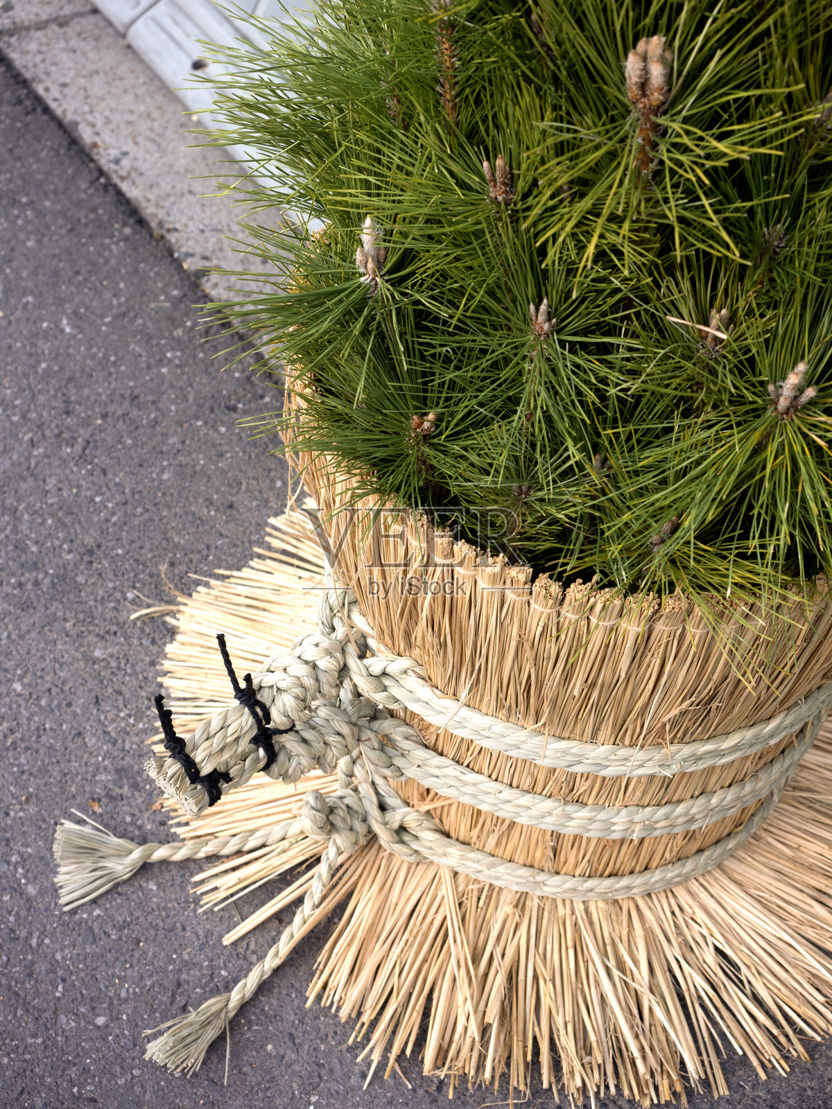 东京的新年装饰。它叫角松。照片摄影图片