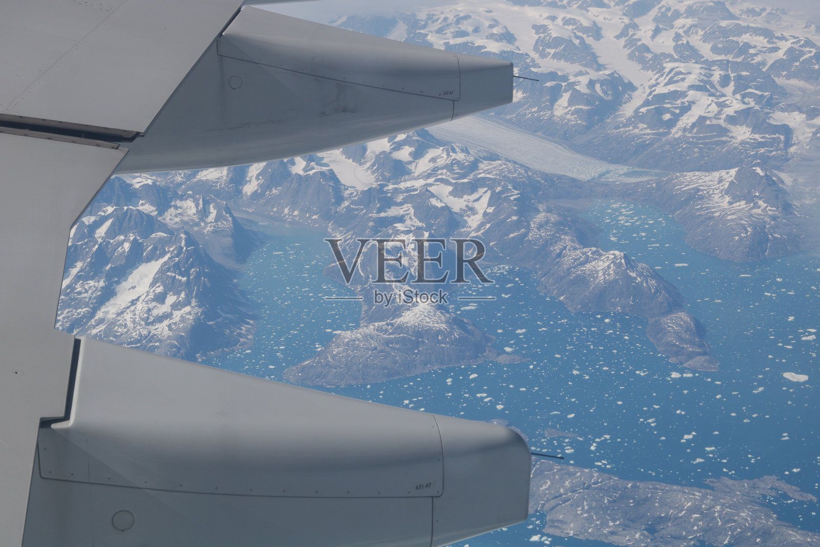 格陵兰岛的飞机照片摄影图片