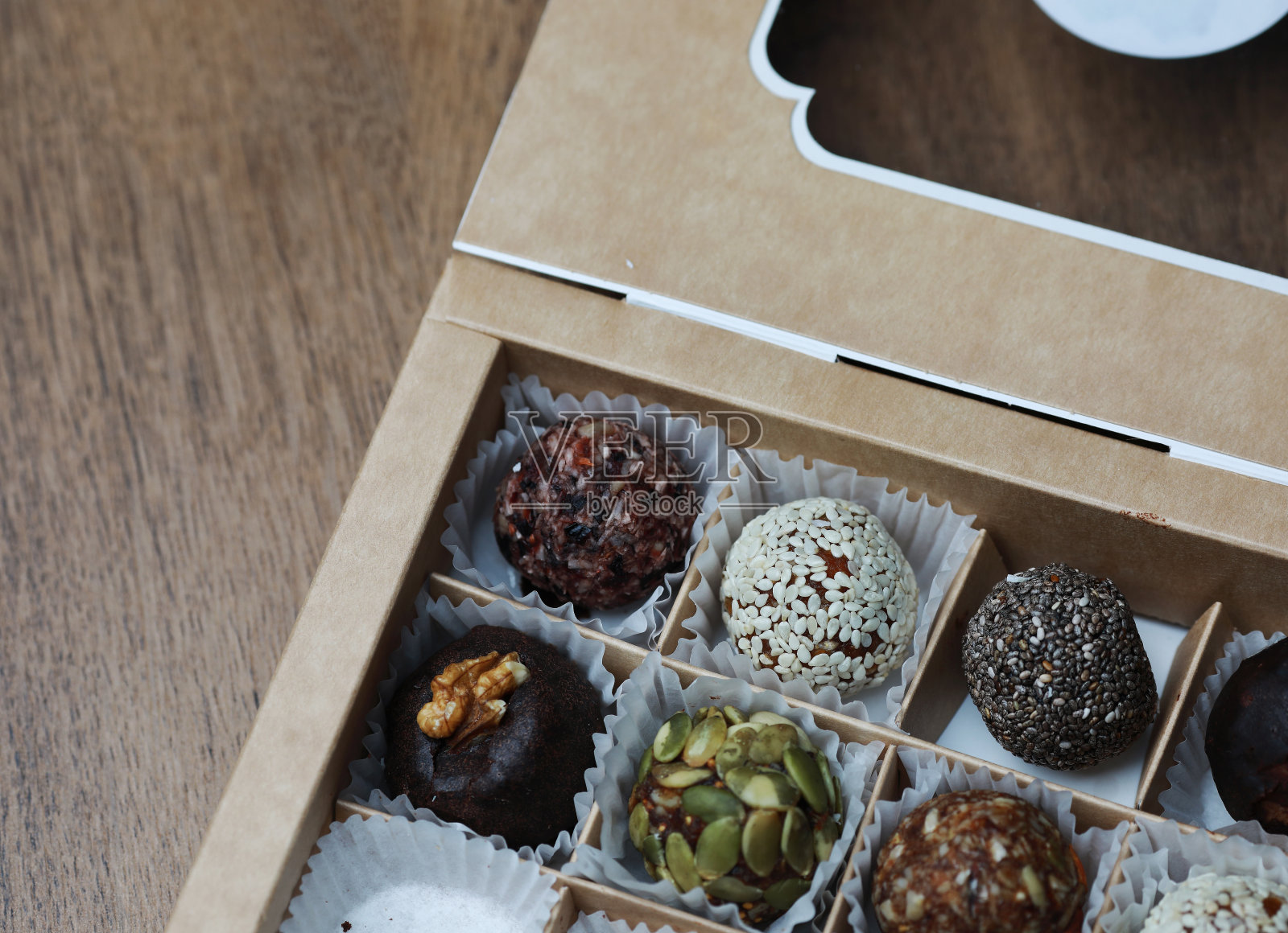 各种有用的糖果，没有糖在单独的篮子照片摄影图片