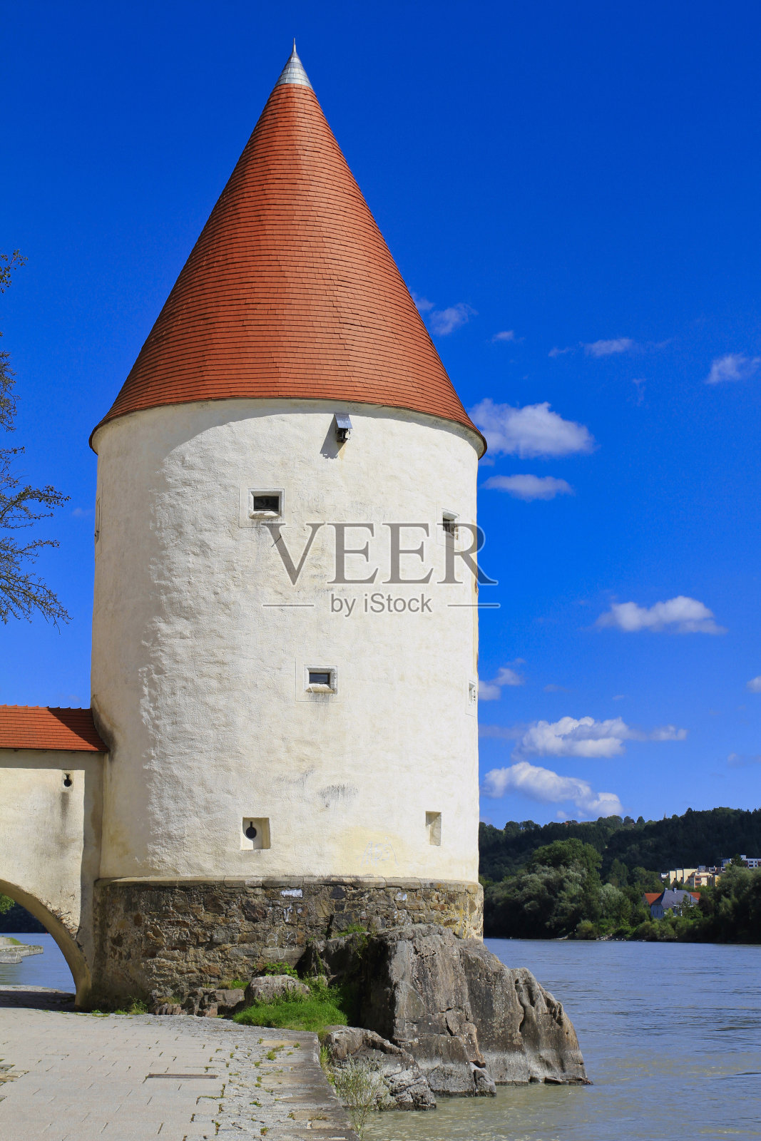 Schaiblingsturm塔，pas绍，Bavaria照片摄影图片