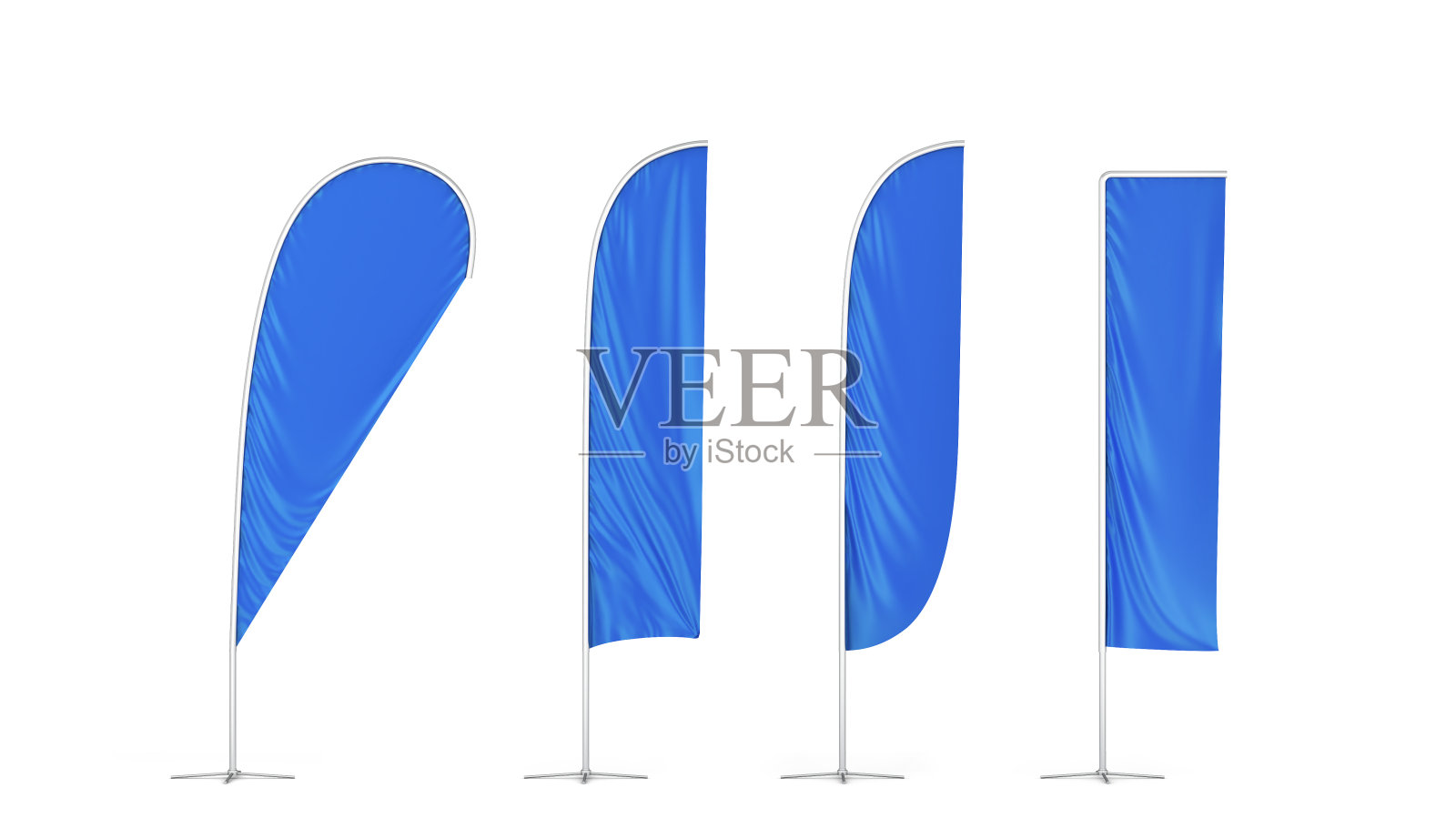 一套空白旗帜横幅照片摄影图片