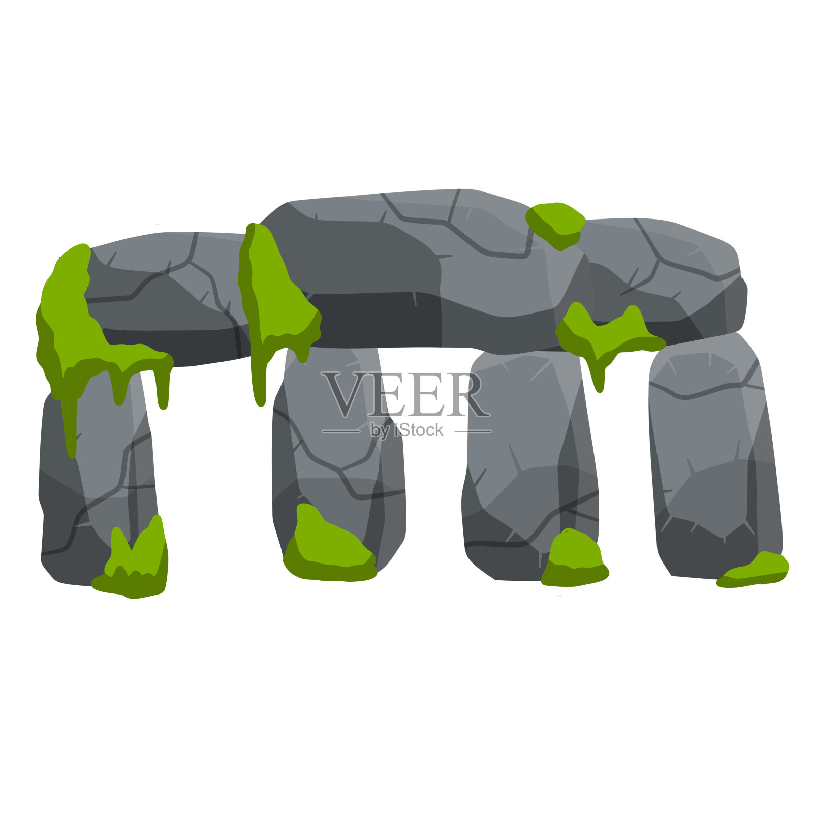 巨石阵。英语具有里程碑意义。这座建筑是用古老的石头建造的。插画图片素材