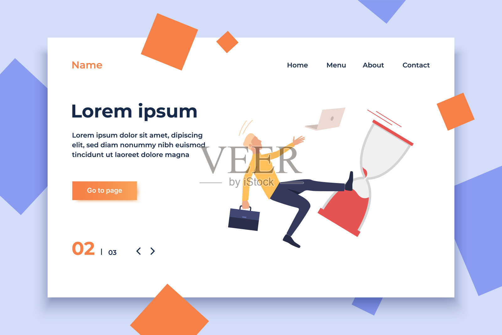 时间管理失败矢量说明插画图片素材