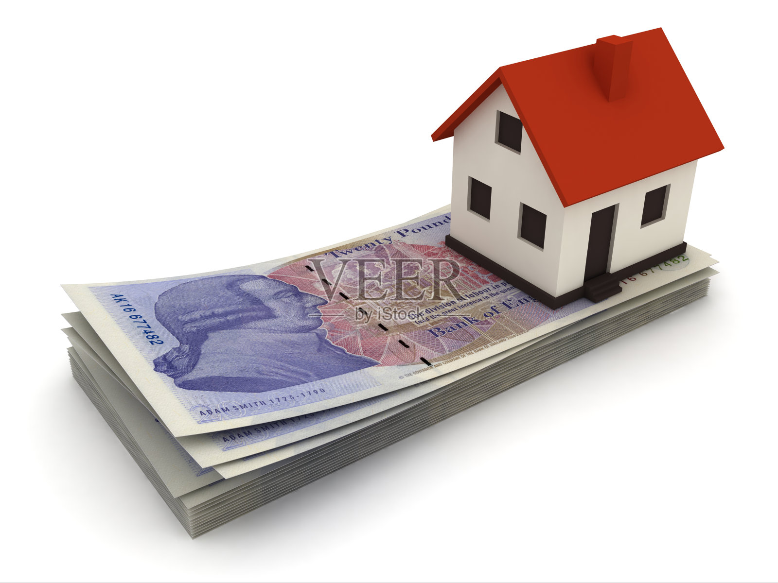 英镑英国钱买房抵押照片摄影图片