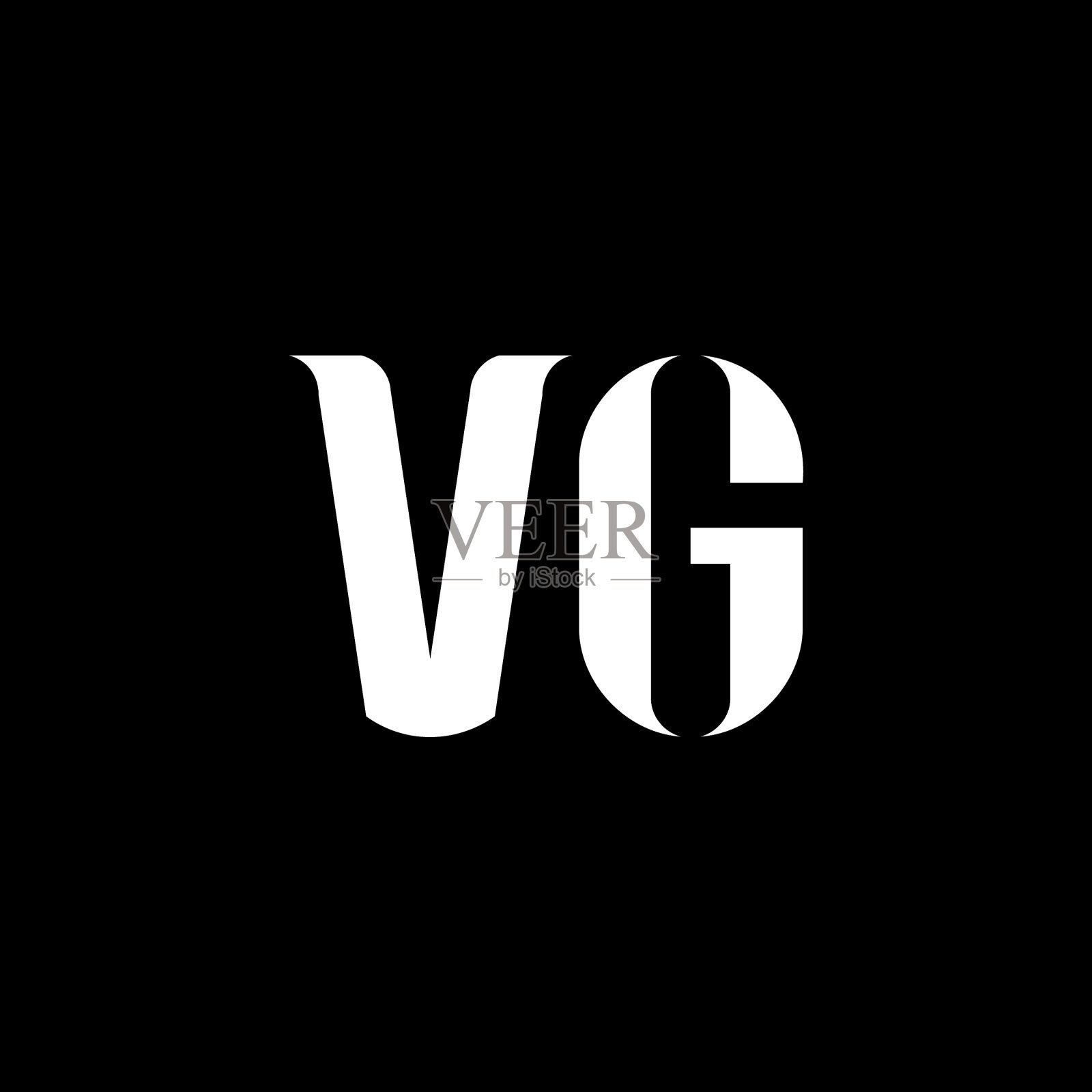 Vg字母logo设计首字母Vg插画图片素材
