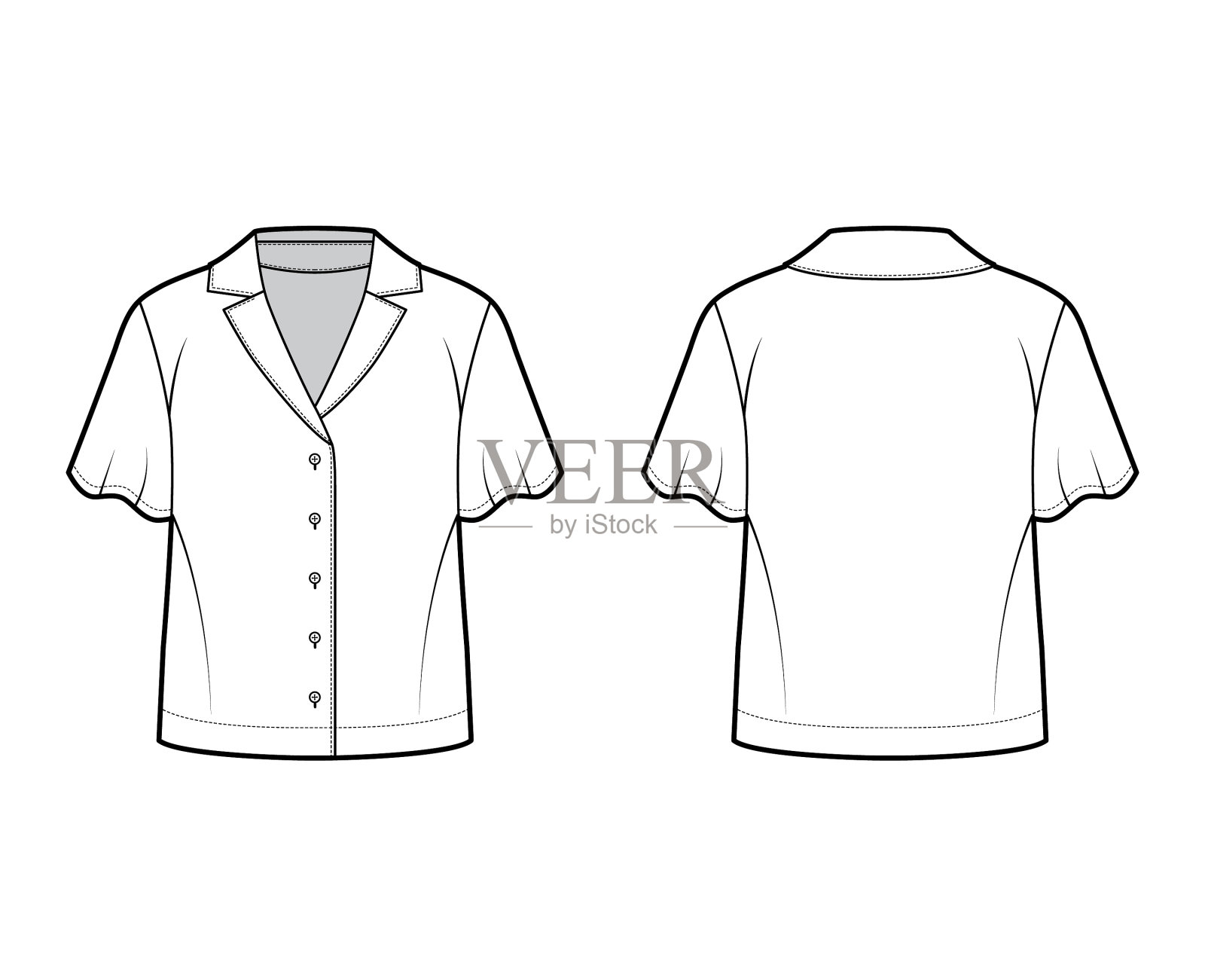 衬衫技术时尚又不失轻松插画图片素材