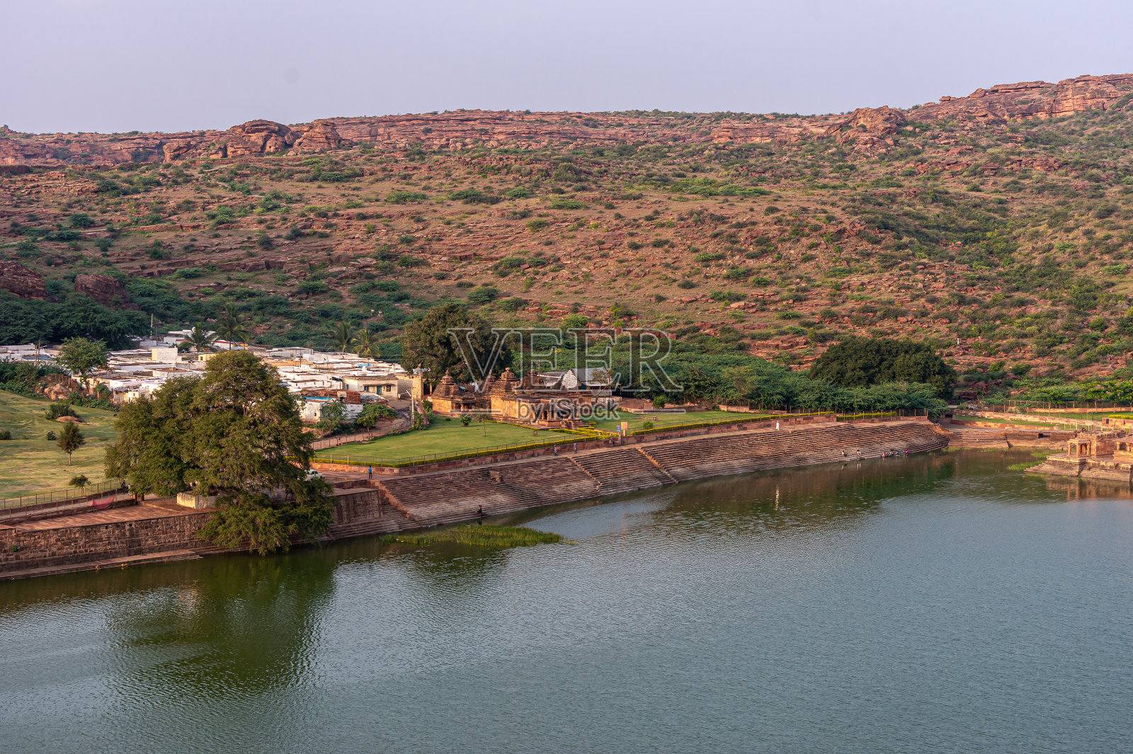 Hondadkatte Hanuman Temple, Badami，卡纳塔克邦，印度照片摄影图片