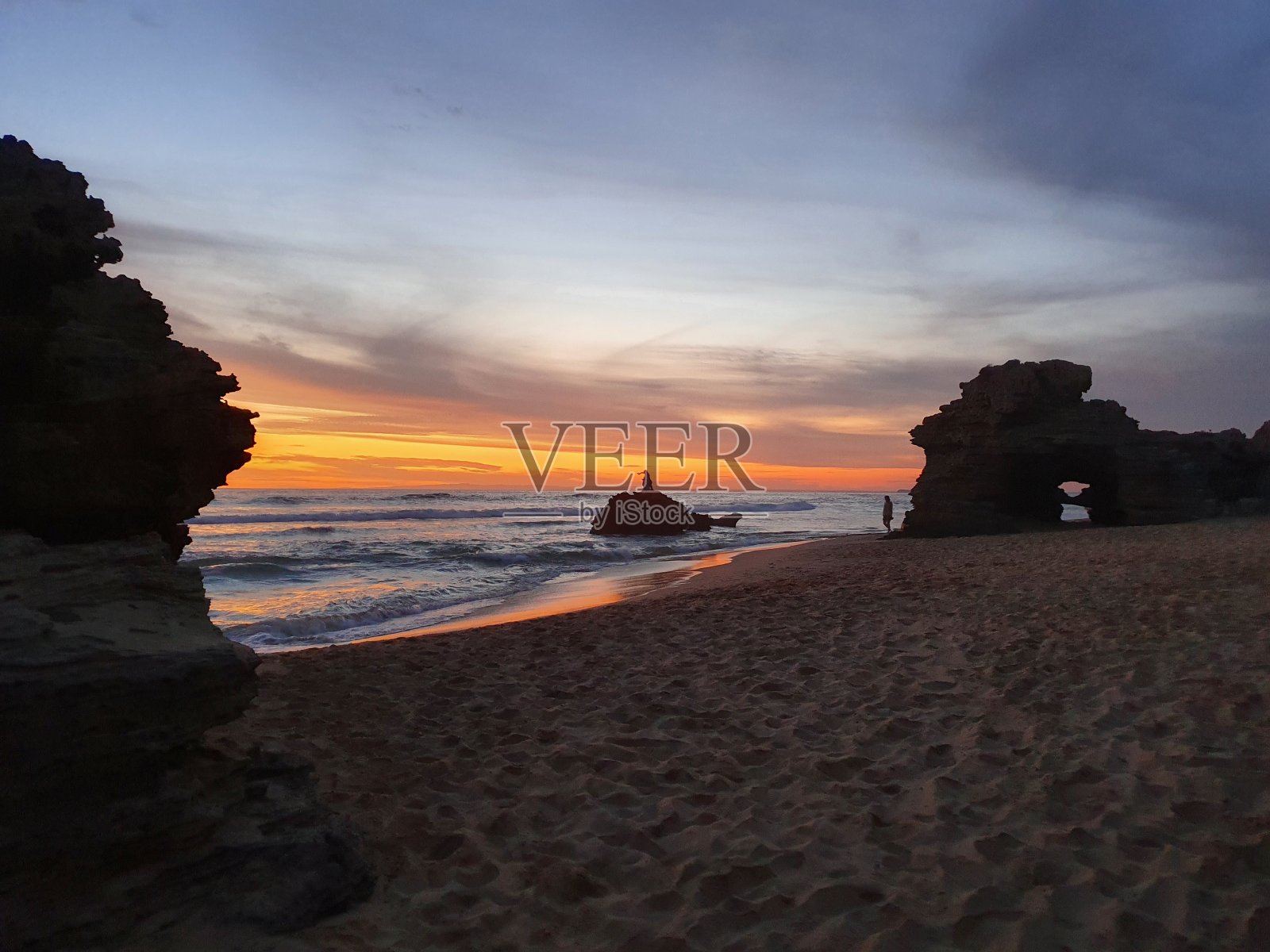 海栈日落照片摄影图片