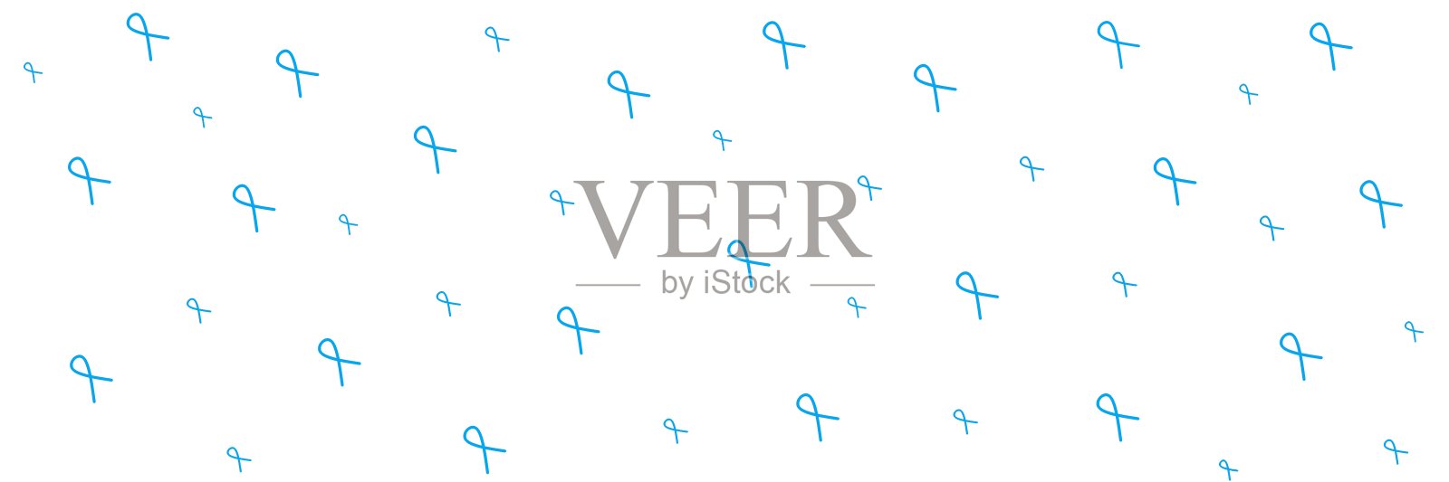 糖尿病的意识。世界糖尿病日的概念与蓝圈标志的糖尿病预防信息。世界糖尿病日。蓝色的圆圈和心形。胰岛素依赖。插画图片素材