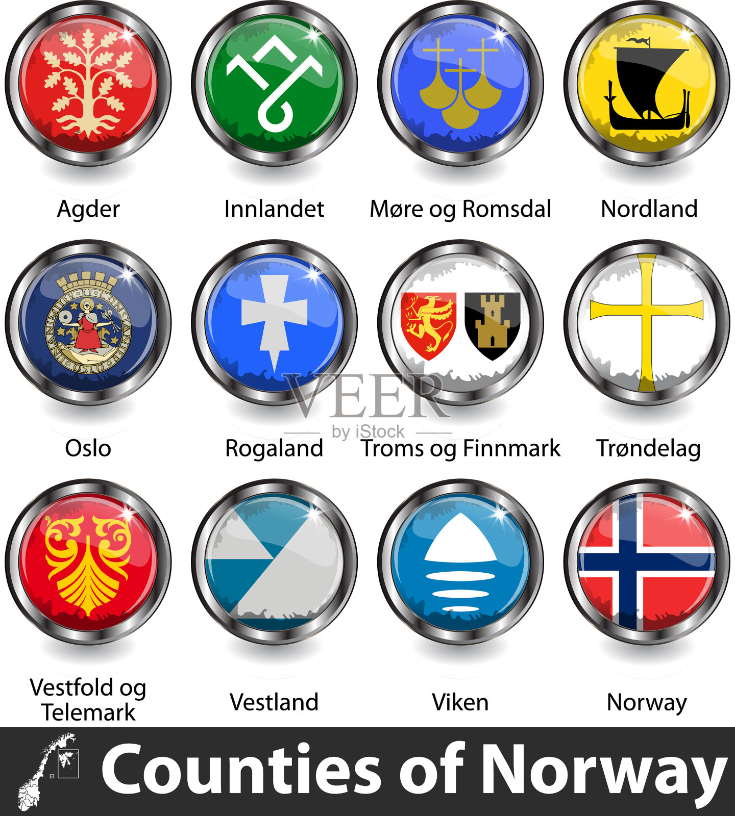 县挪威插画图片素材