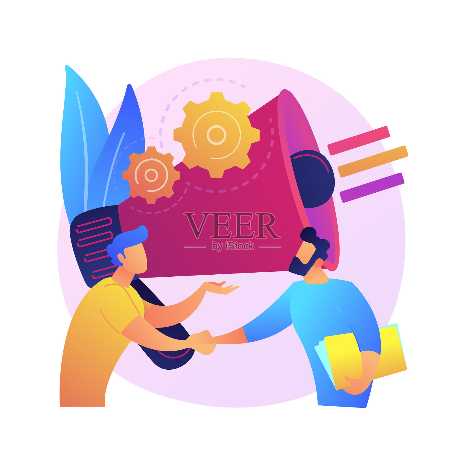 关系营销抽象概念设计元素图片