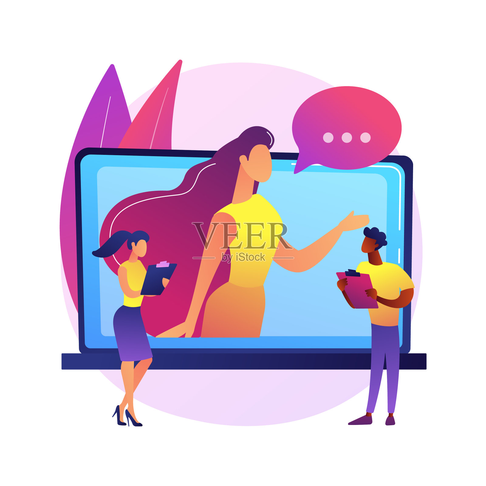 客户角色抽象概念设计元素图片