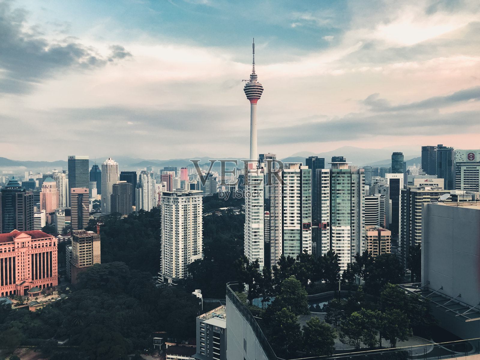 吉隆坡的天际线照片摄影图片