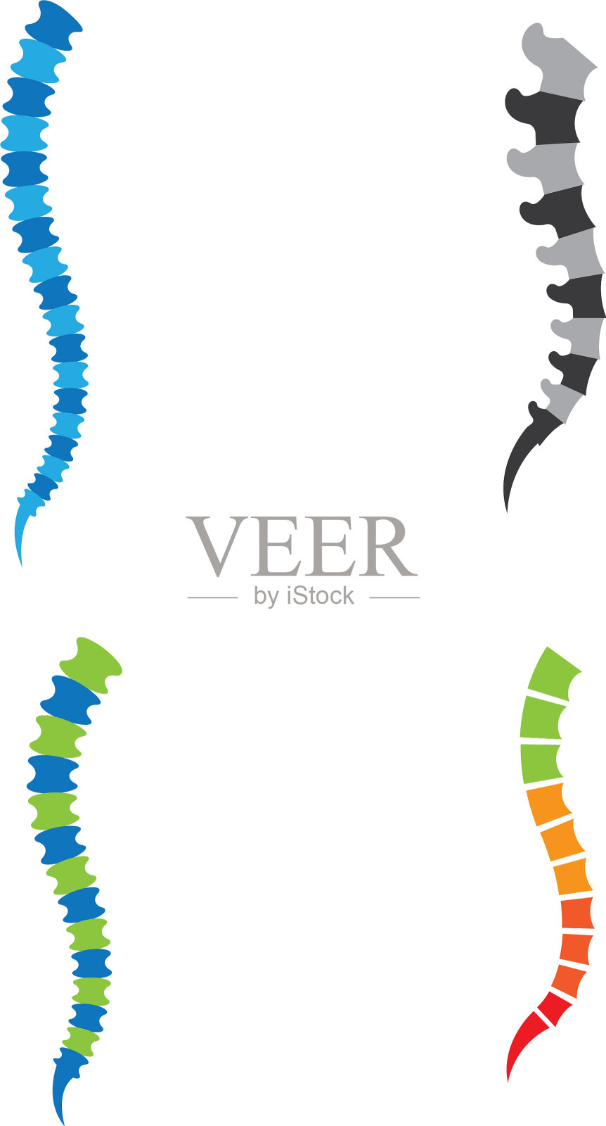 脊柱标志模板图标插画图片素材